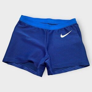 Nike Pro Elite Track & Field Blue Running Shorts Womens size X-Small AO8486-000